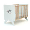 DISNEY Happy Days Mickey cot - Happy Days - White and Beech - Varnished solid beech and high-density fibreboard.