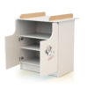 DISNEY Happy Days Mickey changing unit - with doors - White and Beech - Solid beech, high-density fibreboard and particleboard.