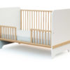 FESTIVE Varnished Beech Gate for 140 cm Cot - Modular - Clear-lacquered Beech - Solid beech.