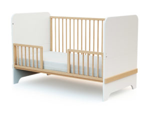 FESTIVE Varnished Beech Gate for 140 cm Cot - Modular - Clear-lacquered Beech - Solid beech.