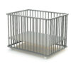 WEBABY Folding Grey Playpen - Folding playpens - Grey - Solid beech, PVC and particleboard.