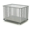 WEBABY Folding Grey Playpen - Folding playpens - Grey - Solid beech, PVC and particleboard.