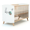 DISNEY Doodle Zoo Mickey Mouse cot - Fixed-side cots - White and Beech - Solid beech and particleboard.