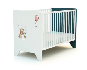 DISNEY Exploring Winnie white and teal nursery set - Exploring - White and Dark Blue - Solid beech, high-density fibreboard and particleboard.